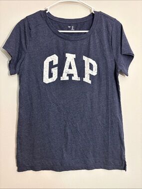 GAP Blue Short Sleeve Logo Tee